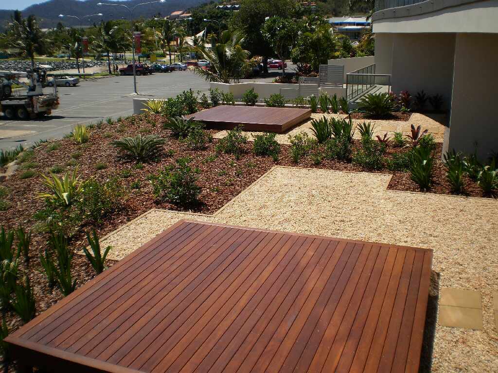 Example of decks and timber work for Plants Whitsunday Landscaping