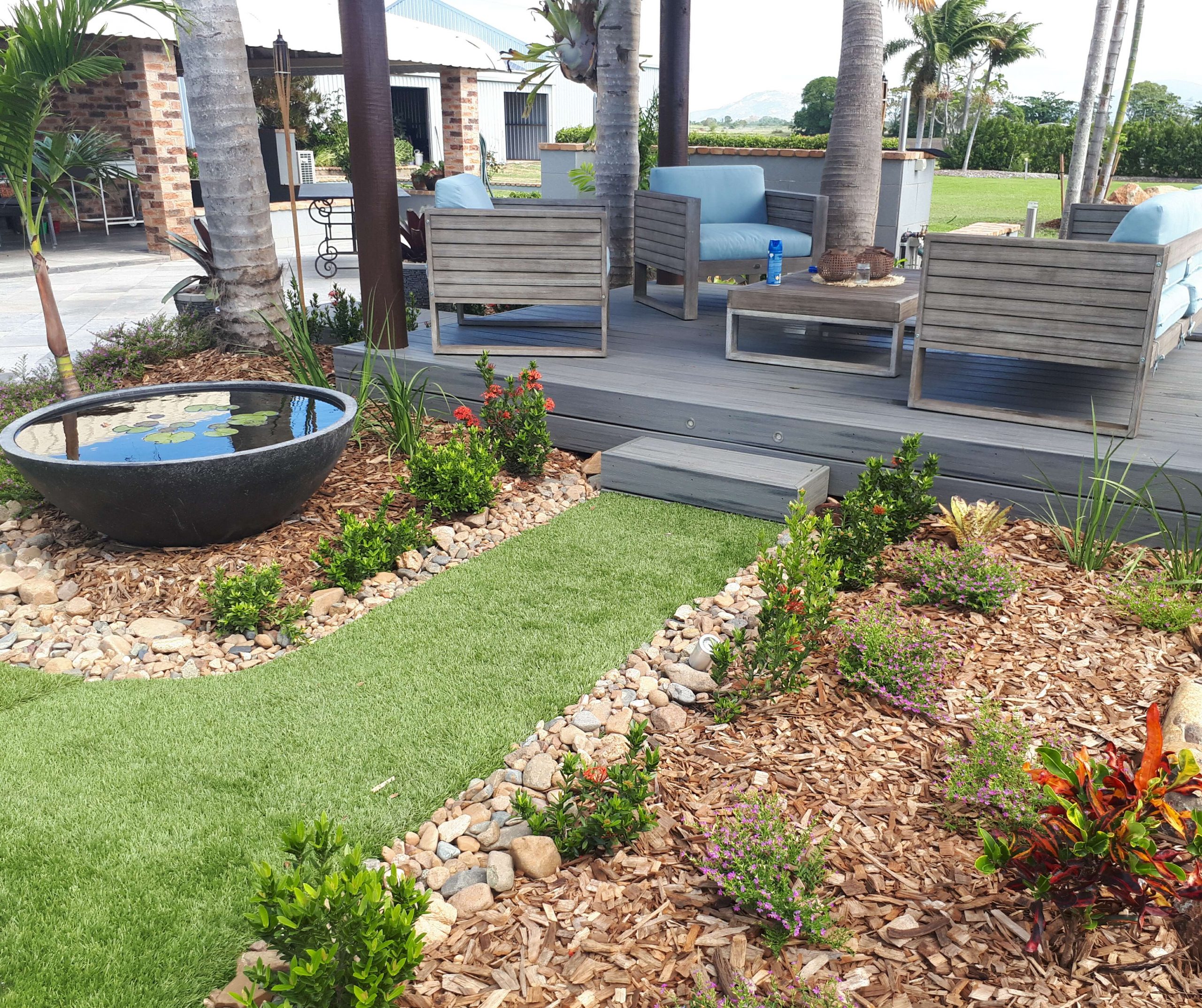 Example of decks and timber work for Plants Whitsunday Landscaping