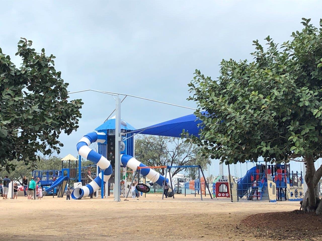 Example playground installation by Plants Whitsunday Landscaping North Queensland