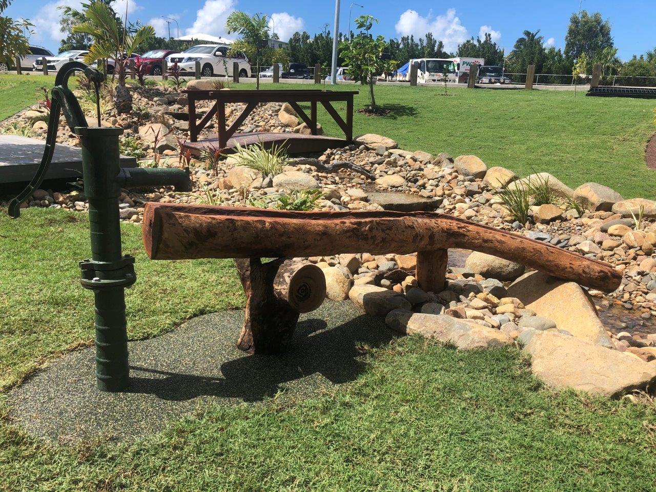 hand pump for kids school learning spaces by North Queensland Landscaping Team PW Landscapes