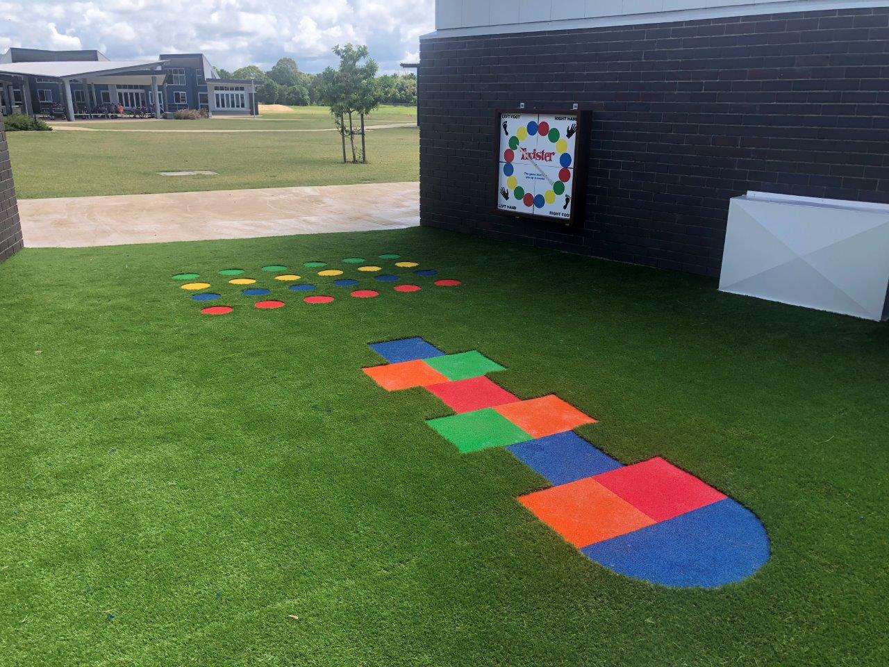 Hopscotch school learning spaces by North Queensland Landscaping Team PW Landscapes