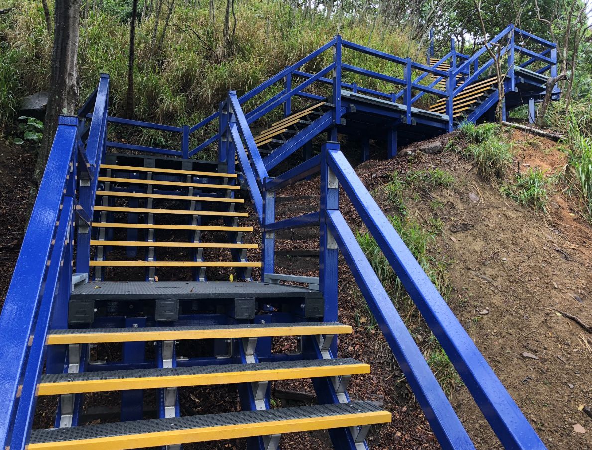 examples of stairs and bridges by PW Landscapes, North Queensland installs